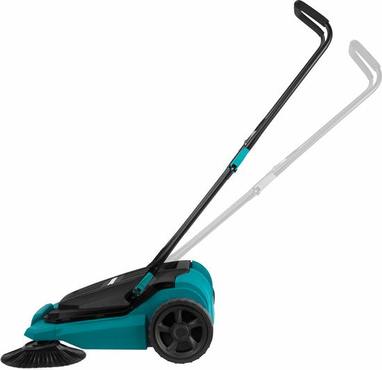 VONROC Veegmachine – 65cm veegbreedte – 18 liter reservoir – veegt tot 2600m2 per uur