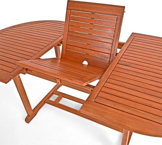 Casaria Tuinset Vanamo 6+1 - FSC®-Gecertificeerd Eucalyptushout