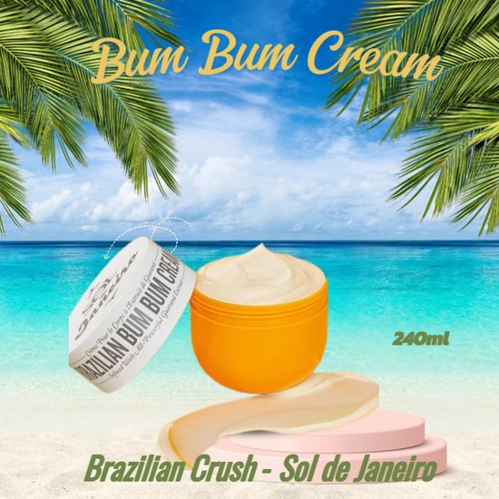 Sol de Janeiro Brazilian Bum Bum Cream - Bodycrème met cafeïne voor stevige huid - 240ml