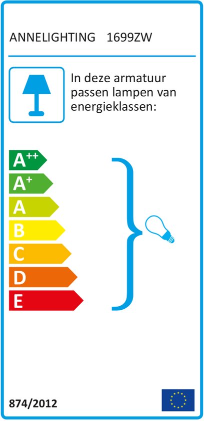 Wandlamp Anne Lighting Fjorgard - Zwart