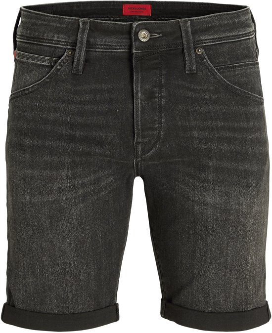 Jack & Jones Intelligence Rick Shorts - Black Denim - Maat M