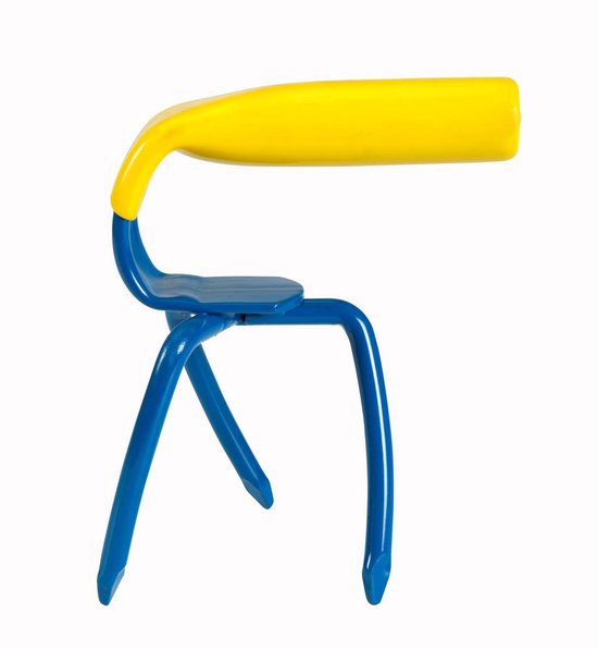 Tuinklauw Mini MC220-1 - Woelvork - Aarde Losmaken, Onkruid Wieden, Grond Beluchten, Kultiveren - Blauw/Geel