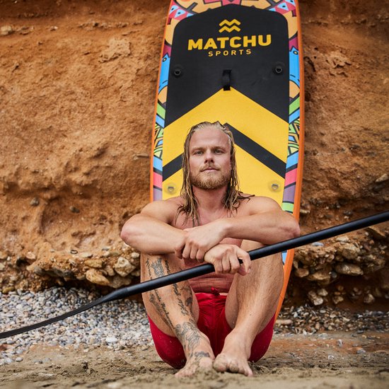Matchu Sports - SUP board Deluxe - Stand up paddle board - 320x81x15 - Opblaasbaar - Premium kwaliteit