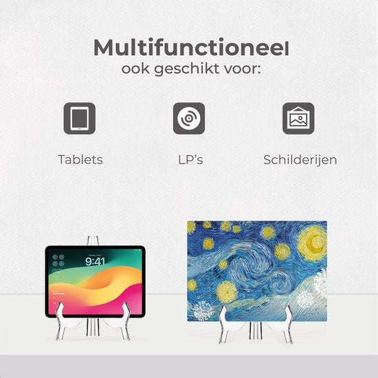 Luft - Bordenstandaard - Display - Transparant - Houder - Sierborden - Boeken - Hanger - Borden - Rek - Keukenkast