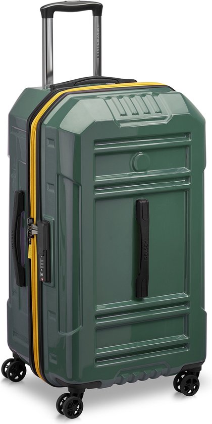 DELSEY PARIS Rempart Uitbreidbare 4 Dubbele Rollen Trolley 73 Army Donkergroen