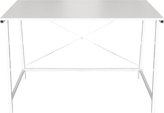 Bureau Stoer - laptoptafel - computertafel - industrieel - wit
