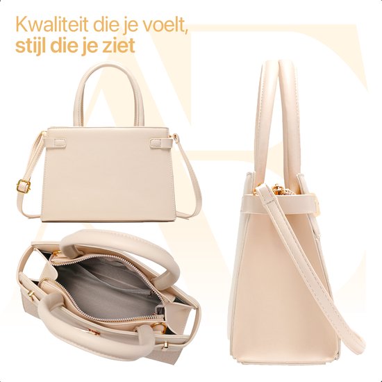 Aramae® - Handtas Dames - Crossbody Tas Dames - Schoudertas Dames - Cadeau voor Vrouwen - Wit