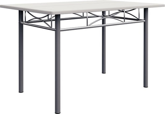 Casaria Eettafel Set 5 delige -Eettafel + 4 stoelen - Wit
