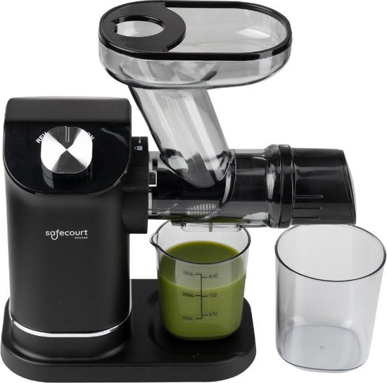 Safecourt Kitchen Slowjuicer - Juicer - Groenten en Fruitpers - 300ml - Zwart