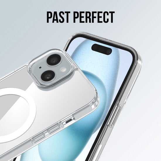 Podec Magsafe Hoesje Geschikt voor iPhone 15 Plus - Met 3x Screenprotector + 3x Cameraprotector - Magnetisch met Ring Doorzichtig - Telefoonhoesje Transparant Case