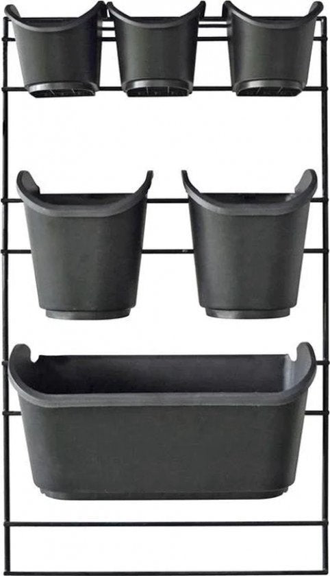 Nature - Verticaal Tuinieren met metalen frame - H84 x 48cm - complete set