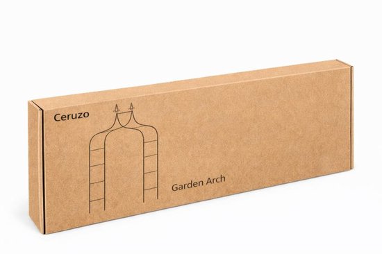 Ceruzo Rozenboog 255 cm – Metalen Tuinboog – Klimhulp – Feestboog - Donkergroen