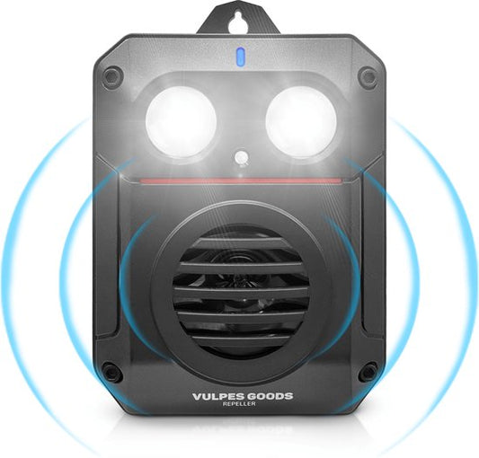 Vulpes Goods® Verjager Marterverjager PRO V3 – Ongedierteverjager - Steenmarter Verjager voor Outdoor Gebruik - 100% Waterdicht - Draadloos & Oplaadbaar