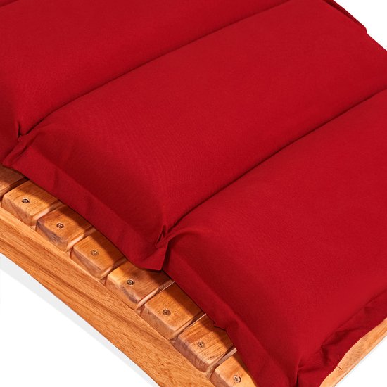 Detex Ligbedkussen - Met Hoofdkussen - 183x56x7cm - Rood