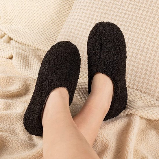 Pantoffels Dames - Sloffen - Maat 38/39 - Zwart - Anti-slip - Comfeet