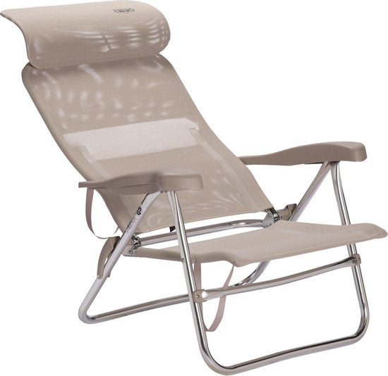 Crespo - Strandstoel - AL/205 - Compact - Licht grijs