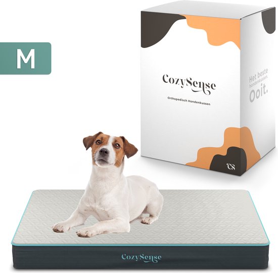 CozySense® – Orthopedisch Hondenkussen 75 X 45 Cm – Maat M - Waterdicht – Geschikt Als Benchkussen & Hondenbed