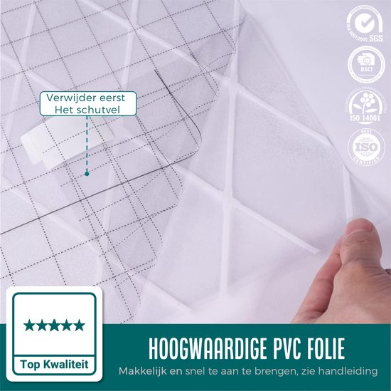 Homewell Raamfolie HR++ 70x300cm - Zonwerend & Isolerend - Statisch - Ruit