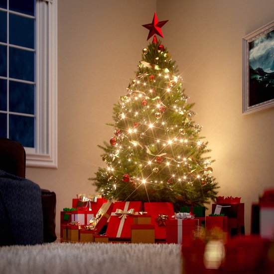 Casaria Kunstkerstboom - Metalen Voet 180cm 613 Punten - Inclusief Standaard - Groen