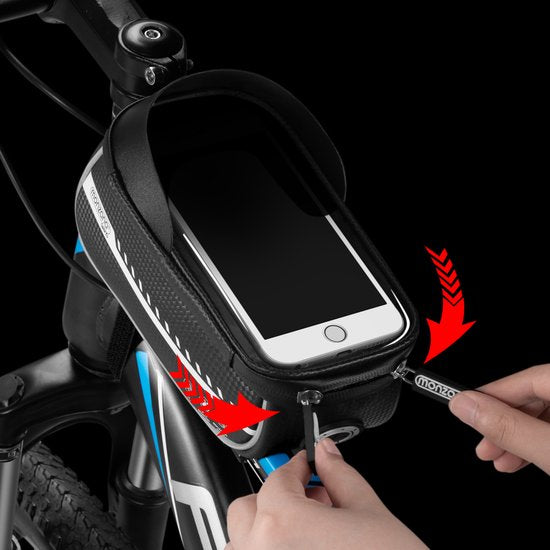 Monzana Frametas – Waterdicht Reflecterend – TPU Touchscreen - Zwart