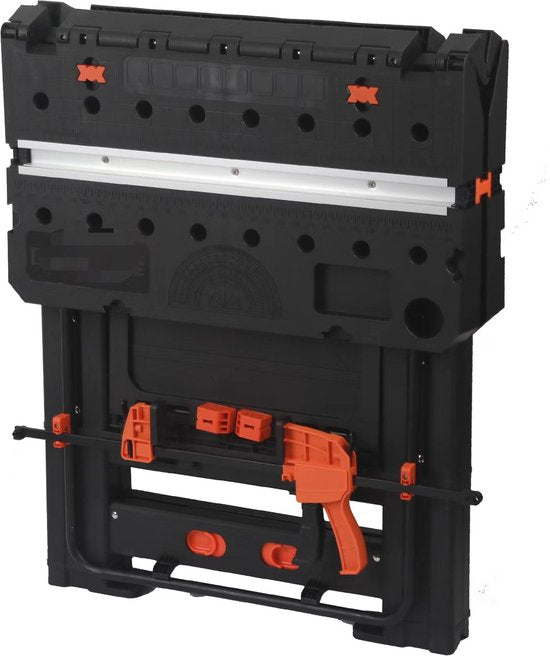 Aldorr Professionele Vouwbare Werkbank - Verstelbare Werktafel met 450 kg Draagkracht - Robuuste en Stabiele Constructie - Compact en Lichtgewicht - Ideaal voor Zagen, Boren en Diverse Kluswerkzaamheden
