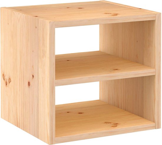 Astigarraga Vakkenkast open - met plank - PEFC grenen - 36x36cm