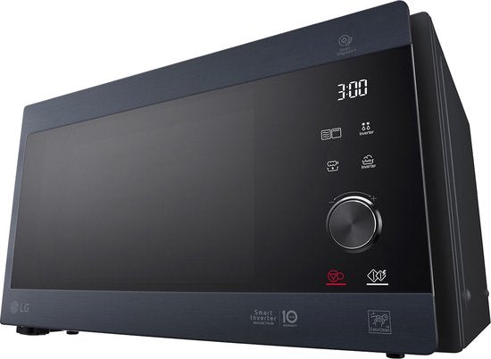 LG – NeoChef Magnetron met Grill – 47,6x38,9x27,2 cm – Zwart Metaal & Glas – 1000 Watt Magnetron & 900 Watt Grill – 25 Liter – Smart Inverter Technologie – MH6565CPB