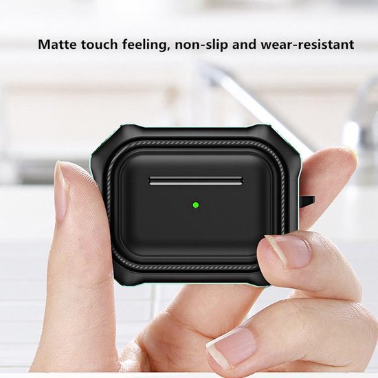 Garpex® Beschermende TPU Case Cover voor AirPods 3 - Zwart