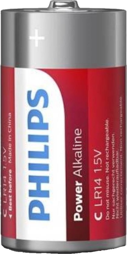Philips LR14P2B - C batterij - 2 stuks