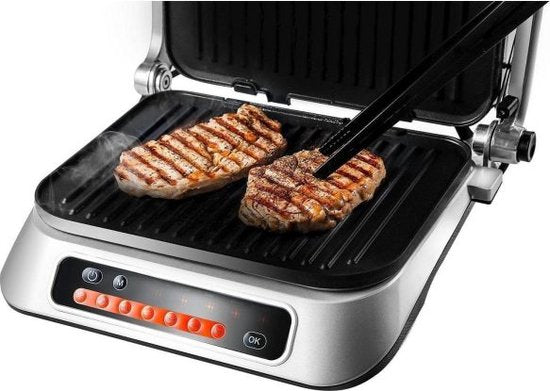 Hanseatic 83347967 Kontaktgrill - 7 Grillprogramme - 2100 Watt - contactgrill