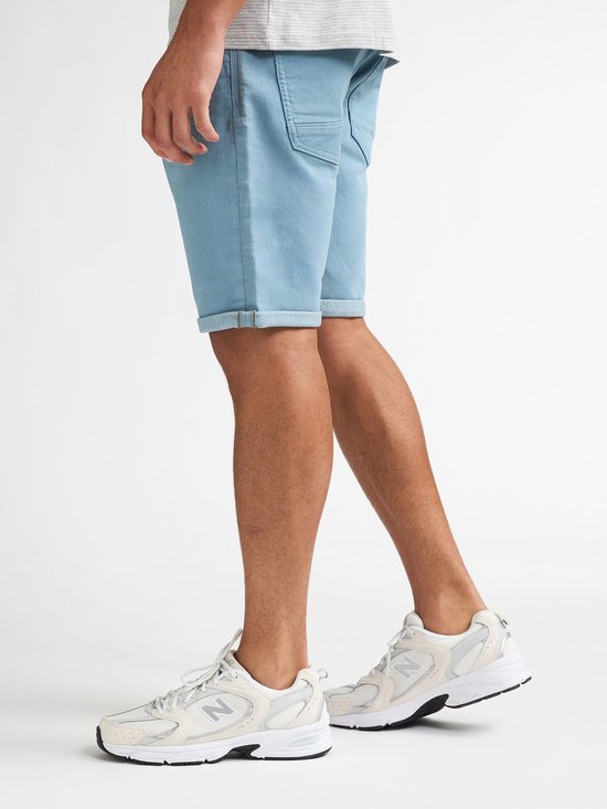 Petrol Denim Shorts - Heren - Marble Blue - Maat XL