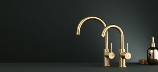Regn Keukenmengkraan Coldstart Geborsteld Goud 10004BB