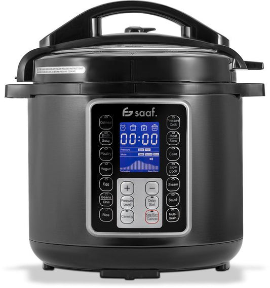 Multicooker - 11-Delige Set - 6L - 12 Automatische Programma's - Slowcooker, Rijstkoker, Stomer, Snelkookpan - Grijs - van Saaf