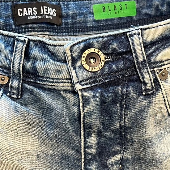 Cars Jeans Heren BLAST Slim Fit BLUE BLACK - Maat 36/34