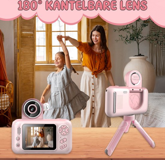 K&L Digitale Kindercamera Kids - Kinder vlog camera - Kindercamera's Digitaal - Fototoestel Kinderen - Kinderfototoestel