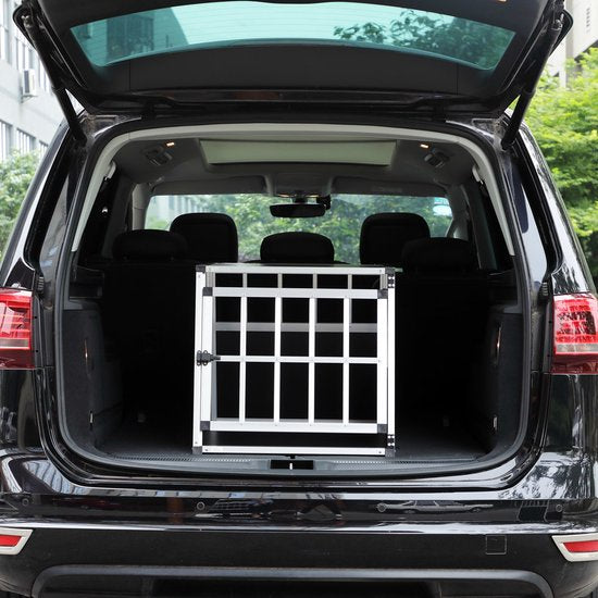 Cadoca Honden Transportbox M – Aluminium – 70x54x51cm Afsluitbaar