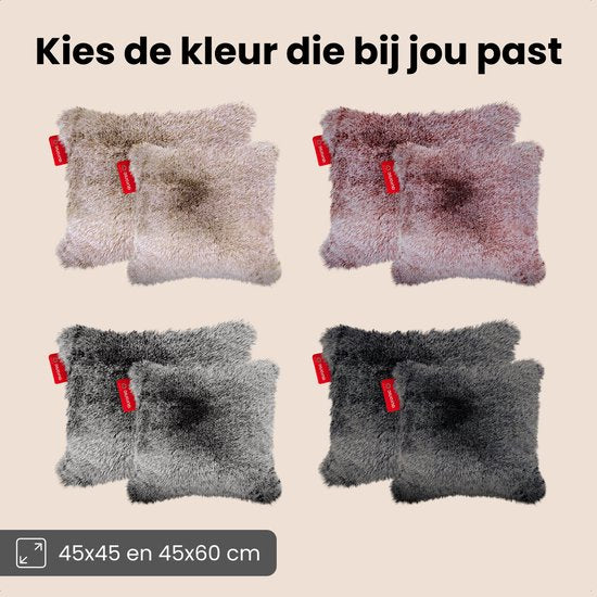 Auronic Warmtekussen - Teddy - 45x60 - Draadloos - Oplaadbaar - Elektrisch kussen - Infrarood - Antraciet