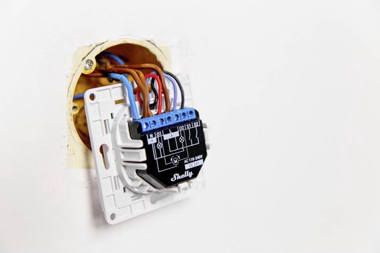 Shelly Plus 2PM WLAN Schakelaar - Wi-Fi Bluetooth - Zwart - 3 Stuks