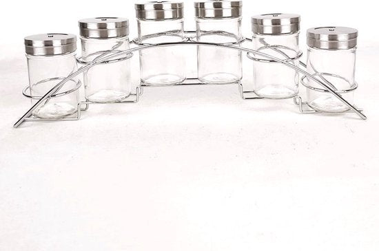 Kruidenrek - 7 delig - RVS en glas