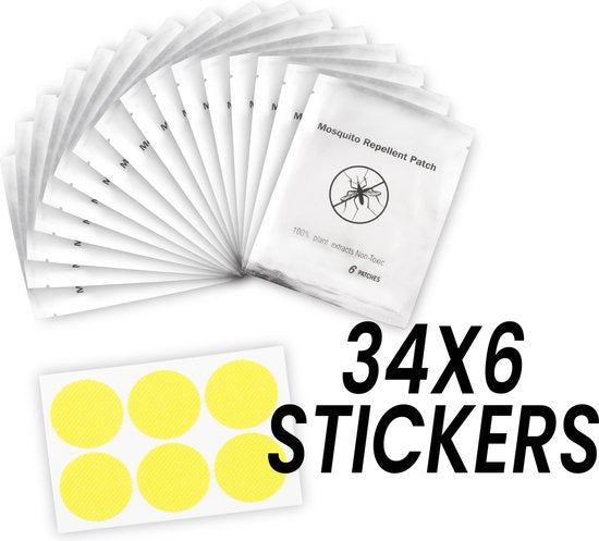Levanda 102 anti muggen stickers - citronella pleister - baby/kind veilig