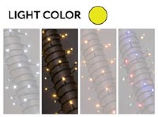 Merga LED, lichtslinger, 12 m, 1020 leds, warmwit, zwarte kabel, voor binnen en buiten, 24 V