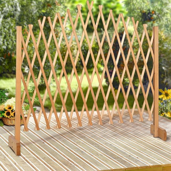 Gardebruk Klimop Hek – Uitvouwbaar tot 200cm - 180x107cm Bruin