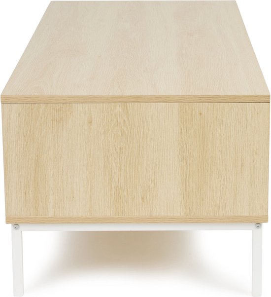 Lifa Living TV meubel Sorrento - MDF/metaal - Lichtbruin - 110x40x50cm - Max draagvermogen 25kg