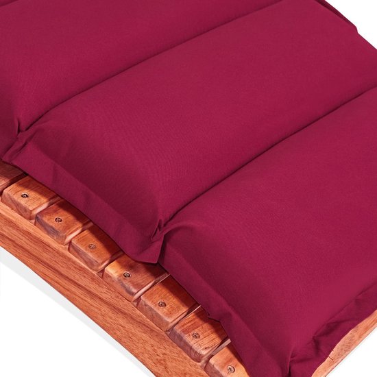 Detex Ligbedkussen - Met Hoofdkussen - 183x56x7cm - Rood
