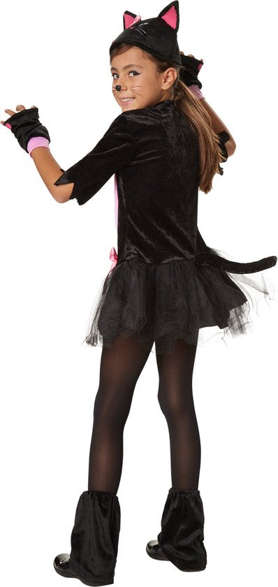 Dressforfun Roos katje 158 (vanaf 12 jaar) - verkleedkleding kostuum halloween verkleden feestkleding carnavalskleding carnaval feestkledij partykleding - 302104
