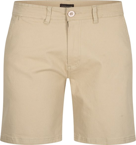 Cappuccino Italia - Heren Shorts Chino Short Sand - Beige - Maat L