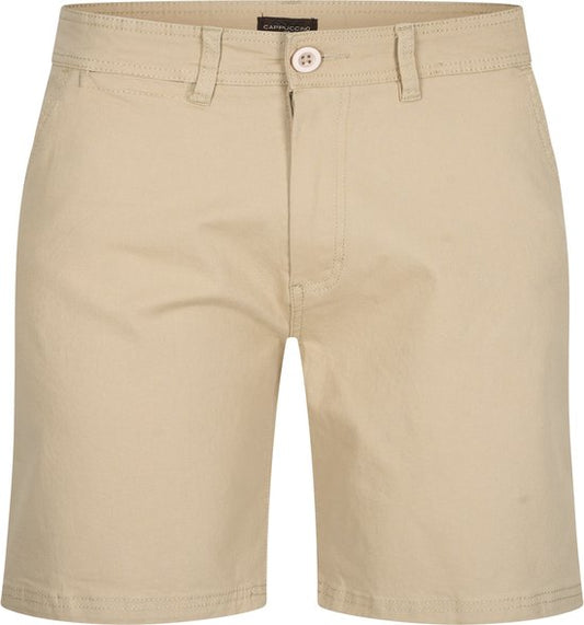 Cappuccino Italia - Heren Shorts Chino Short Sand - Beige - Maat L