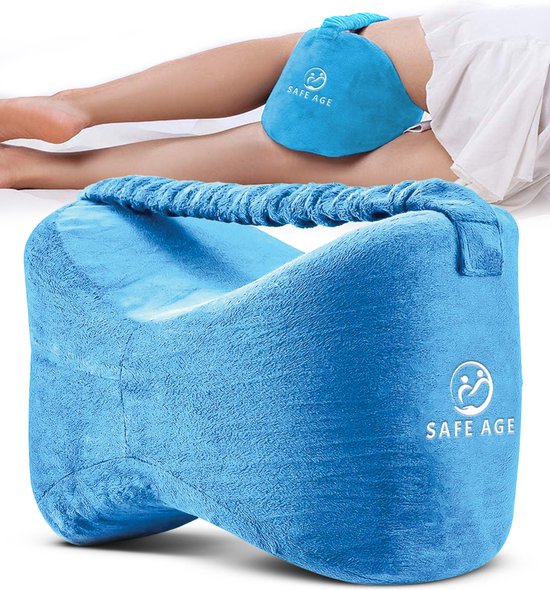 Safelife kniekussen orthopedisch - beenkussen zijslaper - zijslaapkussen - kniekussen voor in bed zijslapers - knie kussen - zijslaap kussen volwassenen