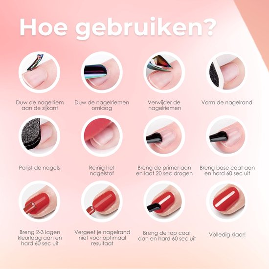 Moods Gellac - Base Coat - Nagellak - Gellak Starterspakket - Nagels - Gellak Set - 15 ML
