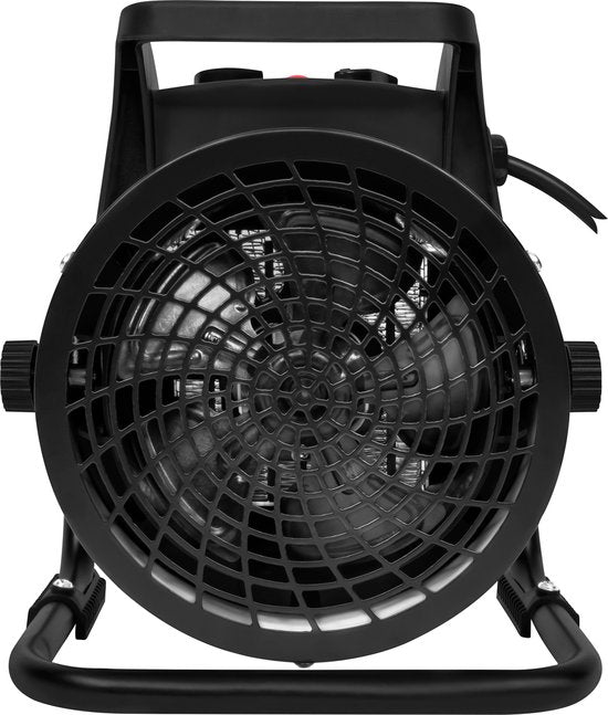 VONROC Elektrische kachel - Straalkachel - ventilatorkachel - keramisch - 3 standen: 1000W/2000W/ventilator - voor ruimten tot 20m2 - wit
